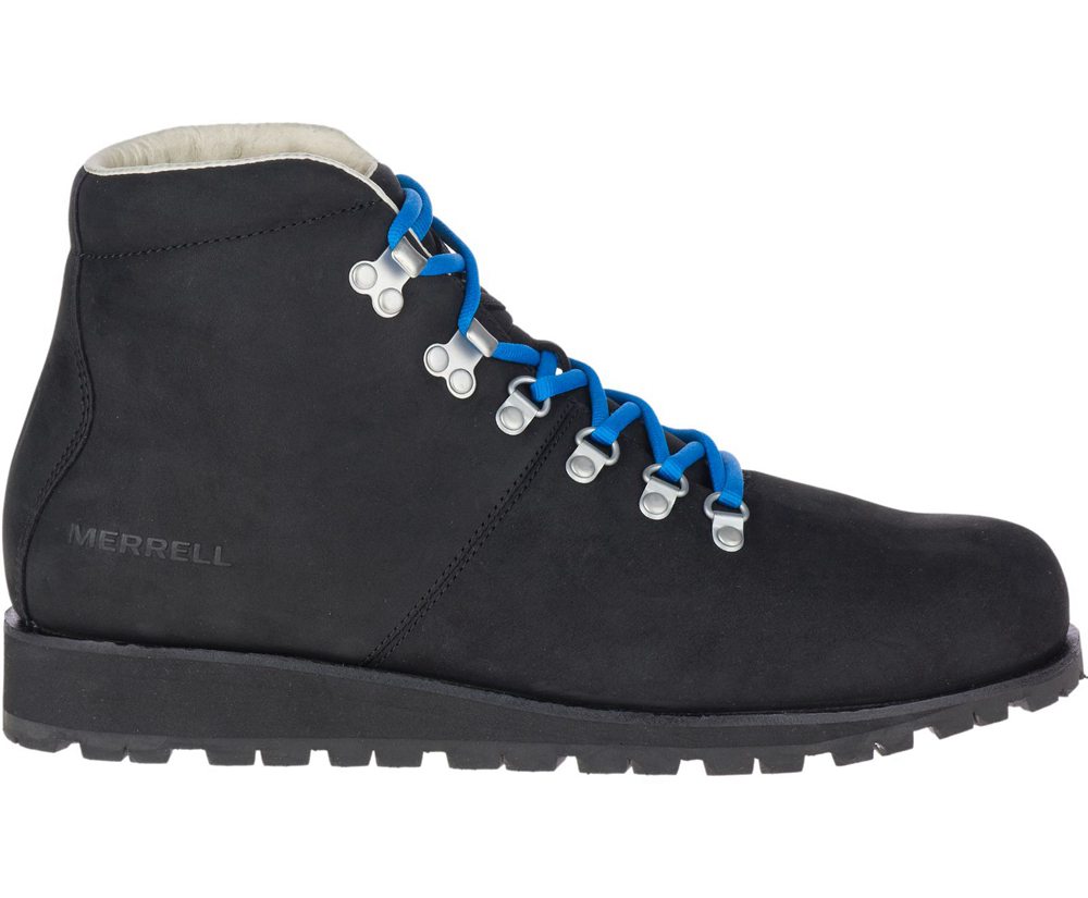 Botas Homem - Merrell Wilderness Lt Waterproof - Pretas - ERH812965